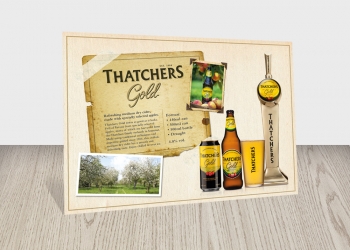 Thatchers Cider printed promotional poster