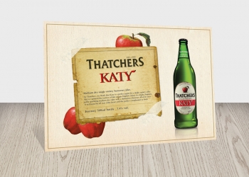 Thatchers Cider printed promotional card