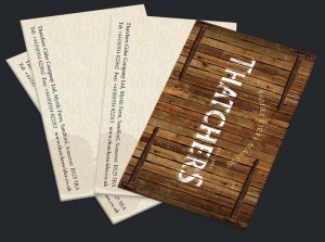 Business card printing designed and printed for Thatchers