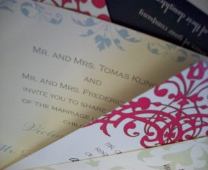 printed wedding stationery invitations