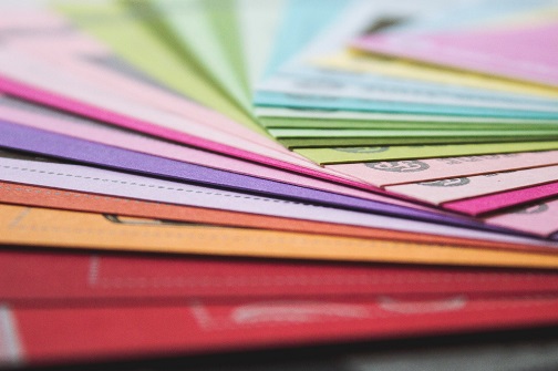 Colourful paper